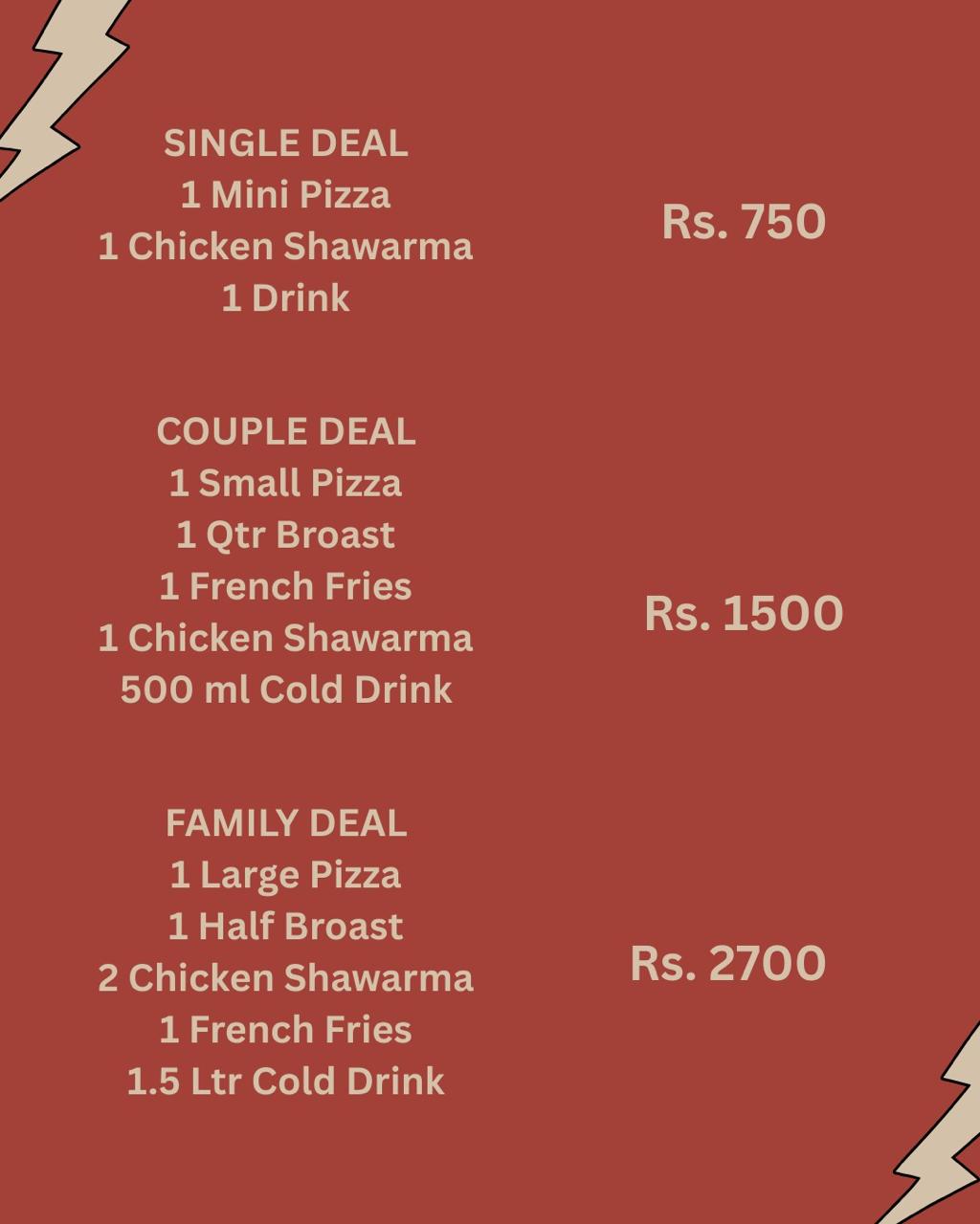 Pizza Deals Menu 2