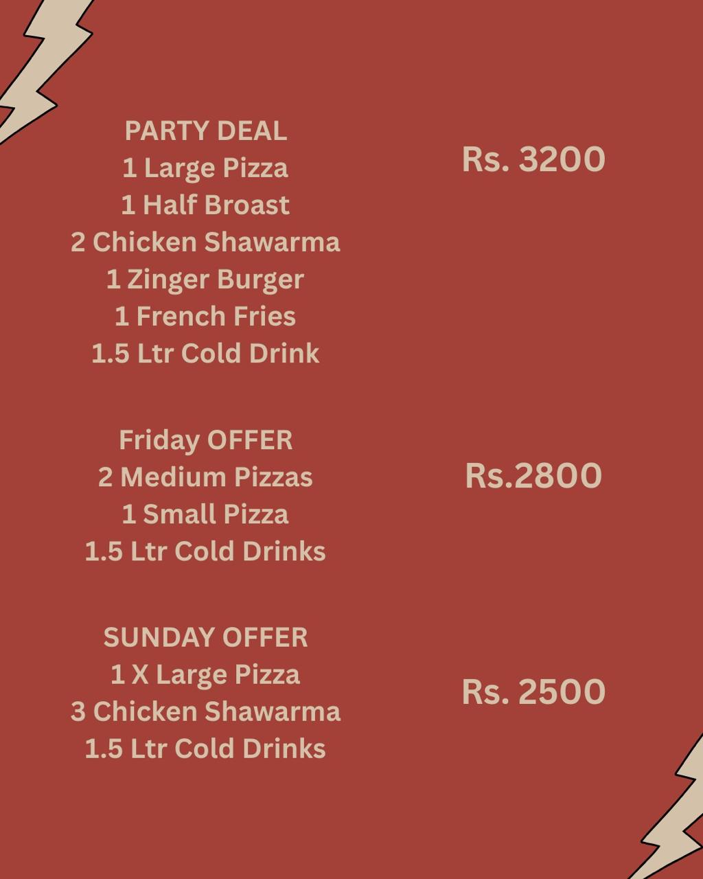 Pizza Deals Menu 3